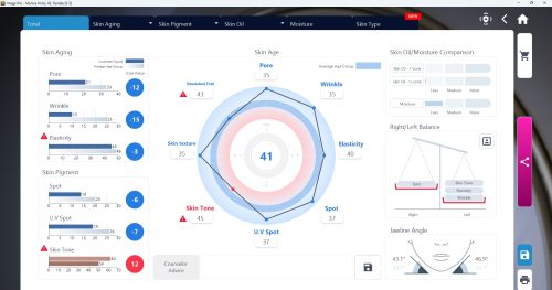 See your in-depth facial imaging results with your consultation or new client facia @ The Hidden Spa